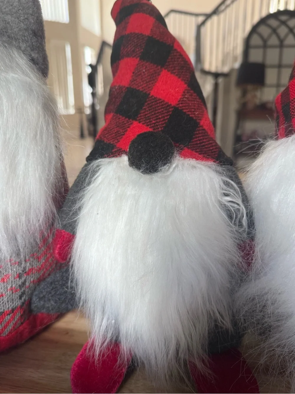 Pottery barn Holiday Gnome family 4. Plush Décor - weighted.